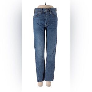 Re/Done Straight Leg Blue Jeans, sz. 25